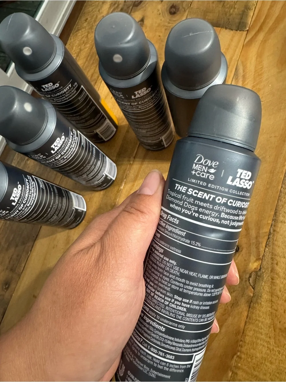 (6) Dove Men + Care Ted Lasso Limited Edition Antiperspirant Deodorant Spray
